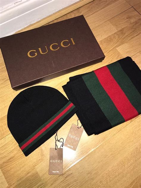 gucci hat scarf set cheap